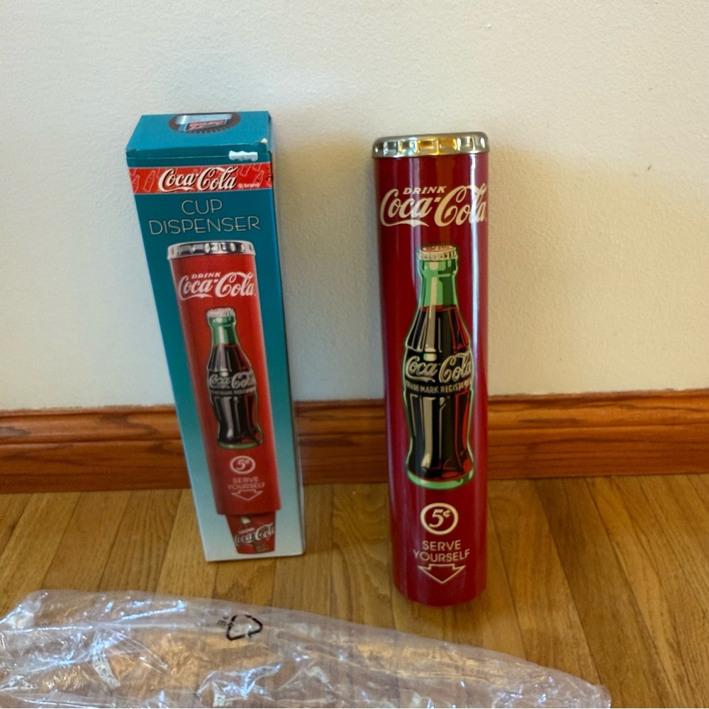 1999 Coca-Cola Cup Dispenser - 5¢ Self Serve - 15.75" x 3.5"